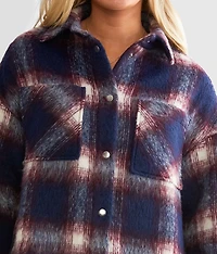 Brushed Plaid Shacket
