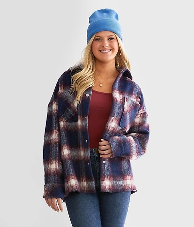 Brushed Plaid Shacket