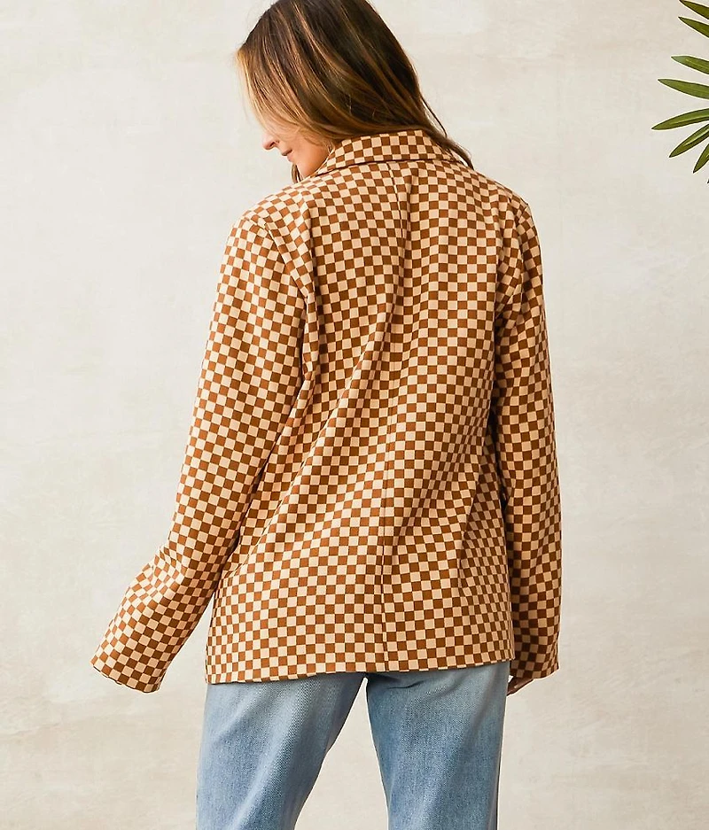 Checkered Blazer