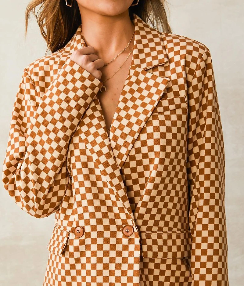 Checkered Blazer
