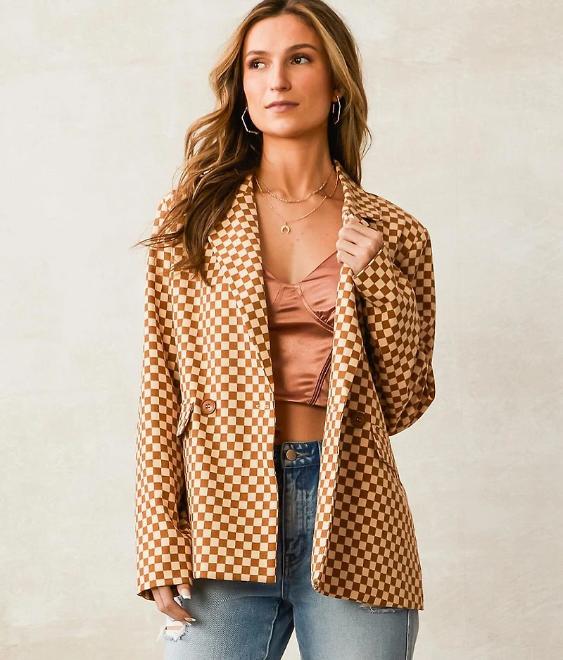 Checkered Blazer