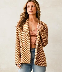 Checkered Blazer