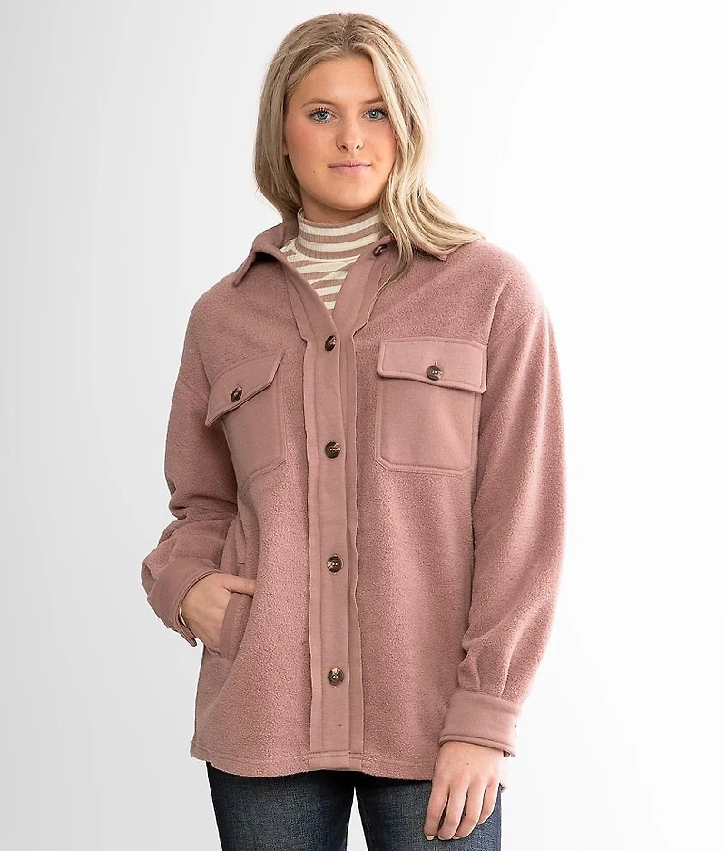 Pieced Fleece Shacket