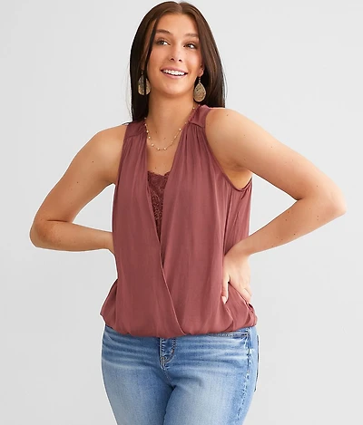 Surplice Tank Top