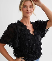 Sparkle Fringe Layered Bodysuit