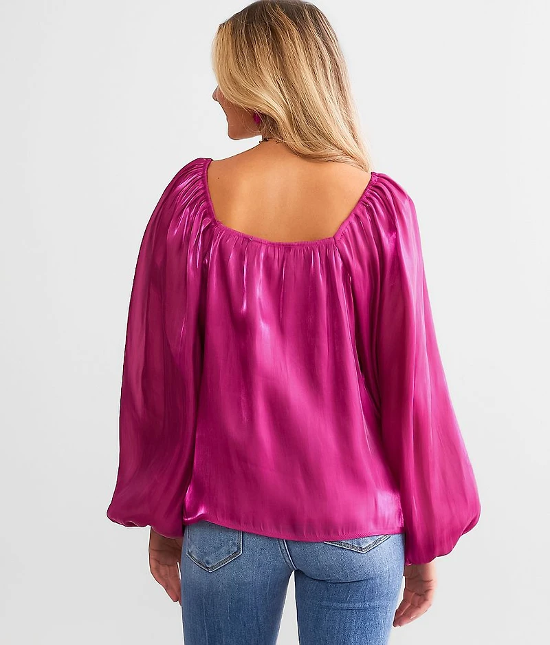 Metallic Sweetheart Top