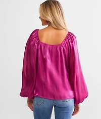 Metallic Sweetheart Top
