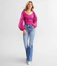Metallic Sweetheart Top