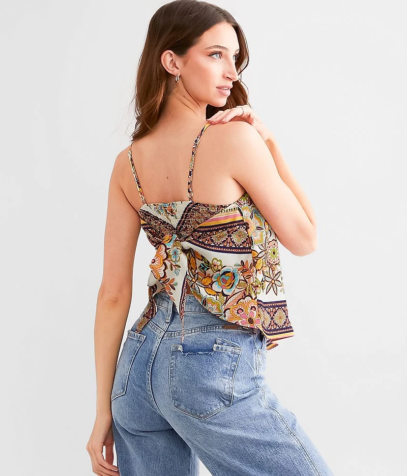 Satin Hanky Tank Top