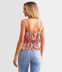 Satin Bubble Tank Top