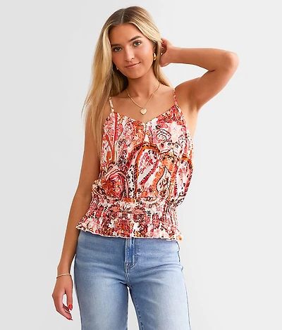 Satin Bubble Tank Top