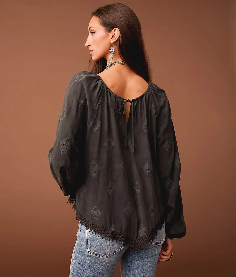 Embroidered Hanky Top