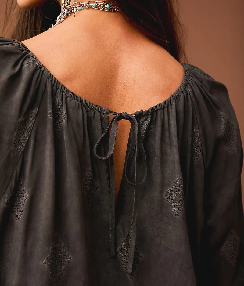 Embroidered Hanky Top