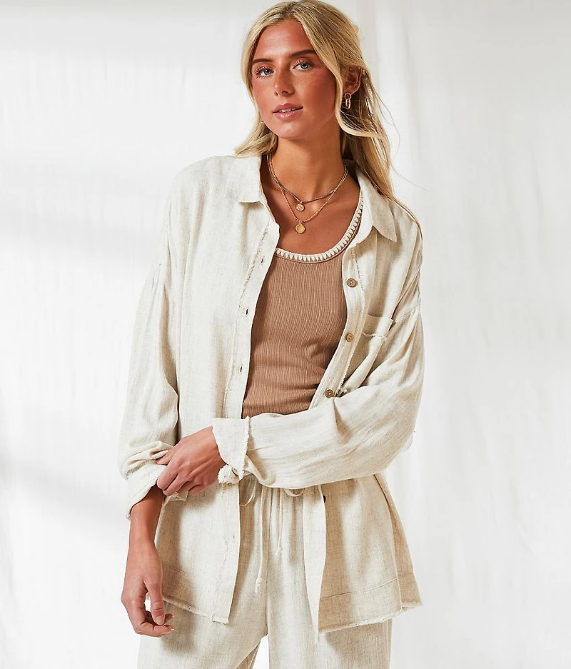 Resort Edit - Linen Blend Blouse