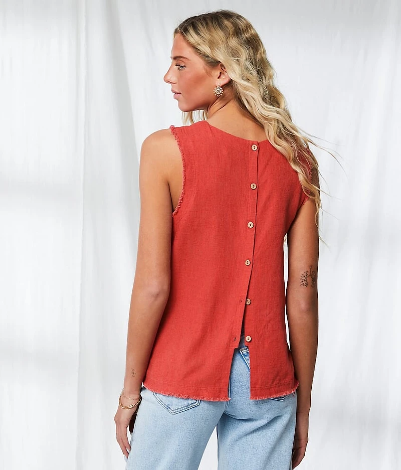 Resort Edit - Back Button Tank Top