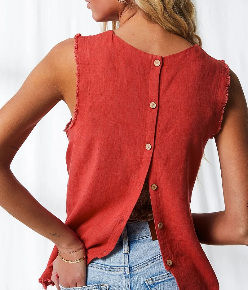Resort Edit - Back Button Tank Top