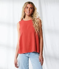 Resort Edit - Back Button Tank Top