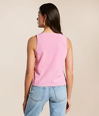 Front Tie Tank Top