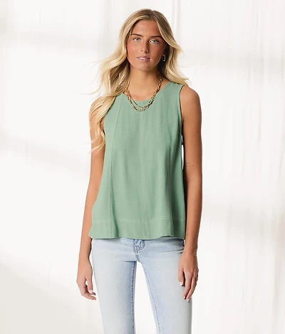 Resort Edit - Pieced Woven Tank Top