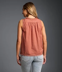 Refined Edit - Lace Trim Tank Top