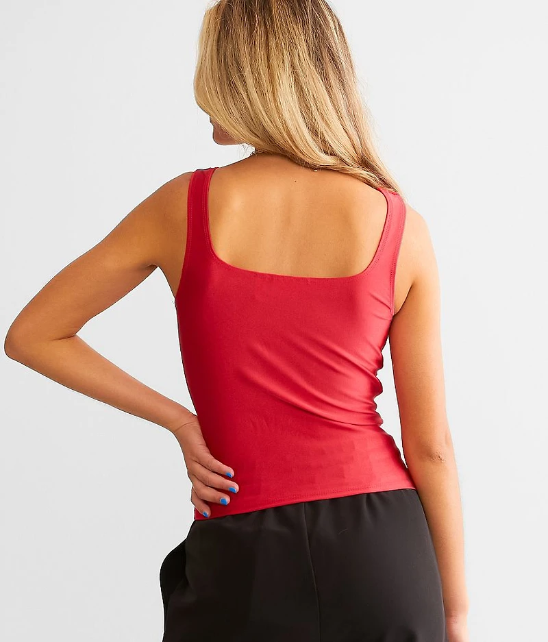 Square Neck Corset Tank Top