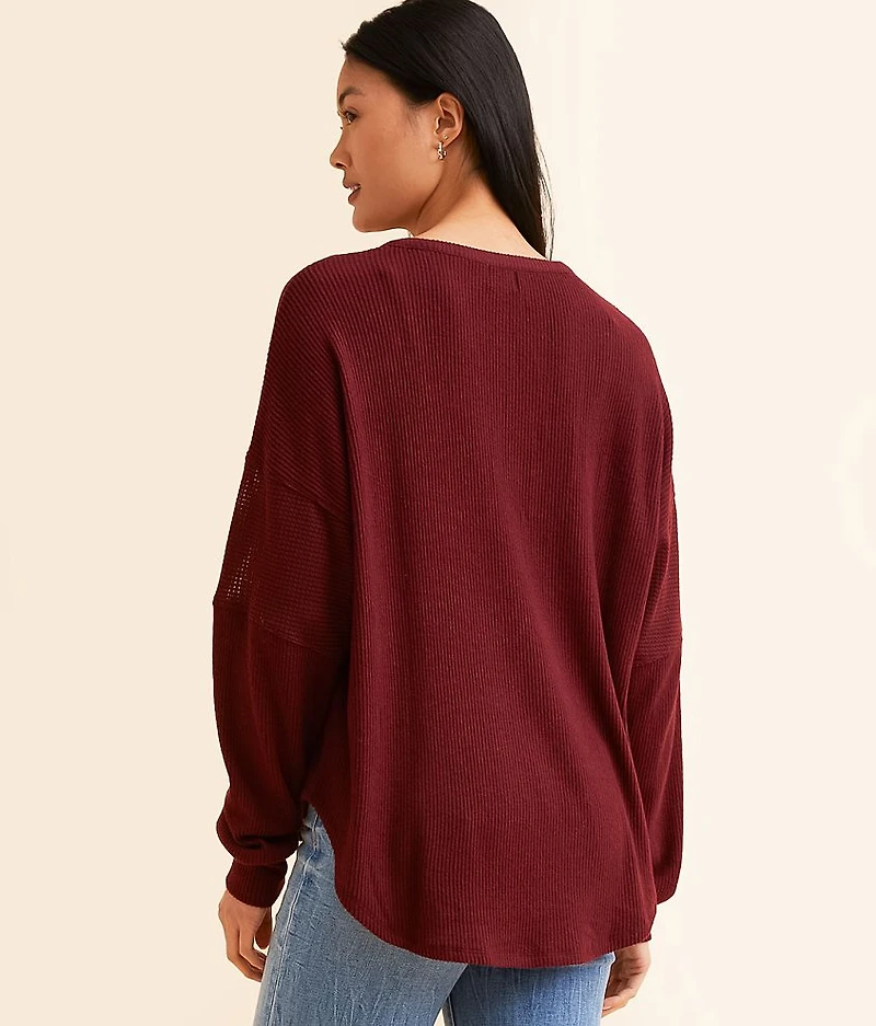 Ribbed Henley