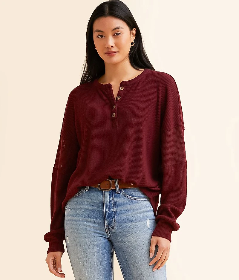 Ribbed Henley