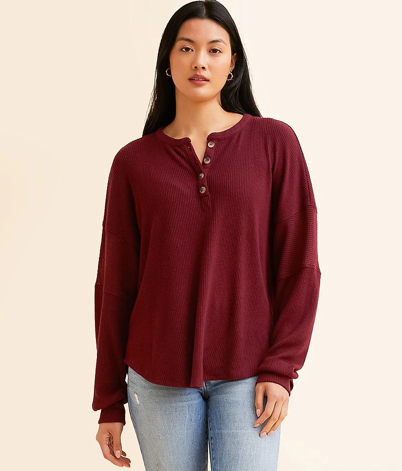 Ribbed Henley