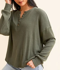Ribbed Henley