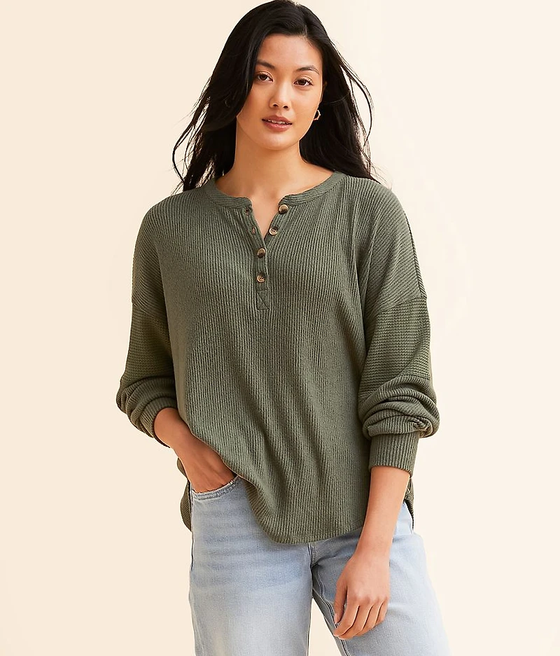 Ribbed Henley