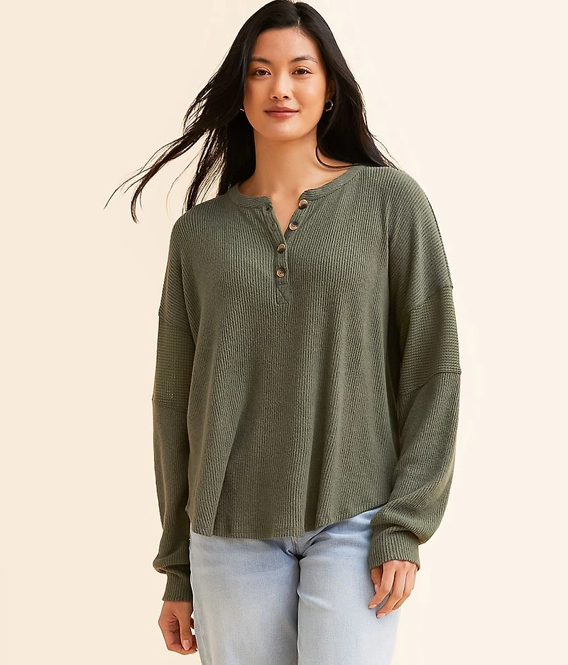 Ribbed Henley