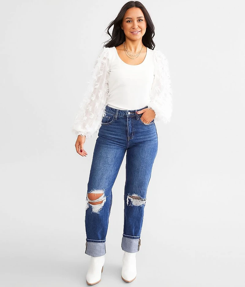 Metallic Fringe Top