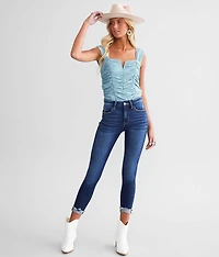 Ruched Satin Bodysuit