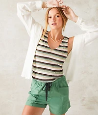 Textured Stripe Tank Top