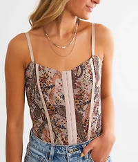 Floral Mesh Bodysuit