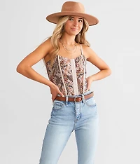 Floral Mesh Bodysuit