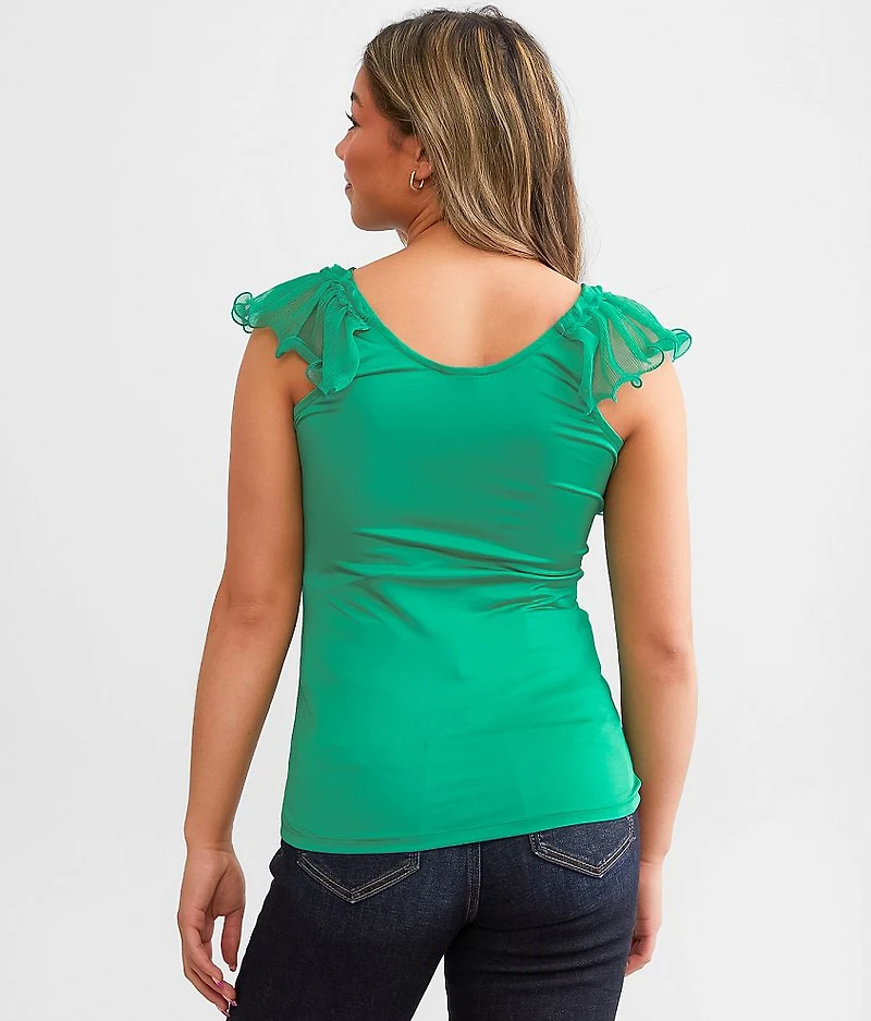 Ruffle Strap Tank Top