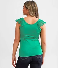 Ruffle Strap Tank Top