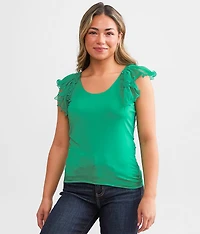 Ruffle Strap Tank Top