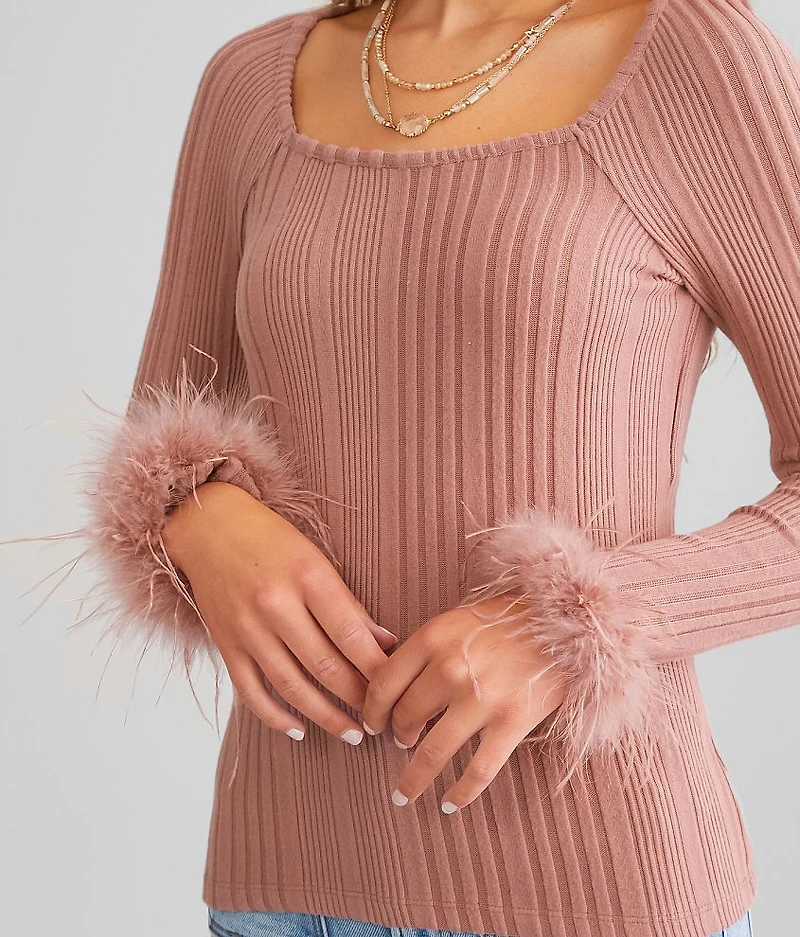 Brushed Knit Top