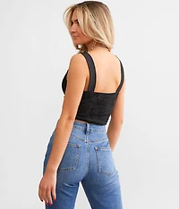 Corset Cropped Tank Top