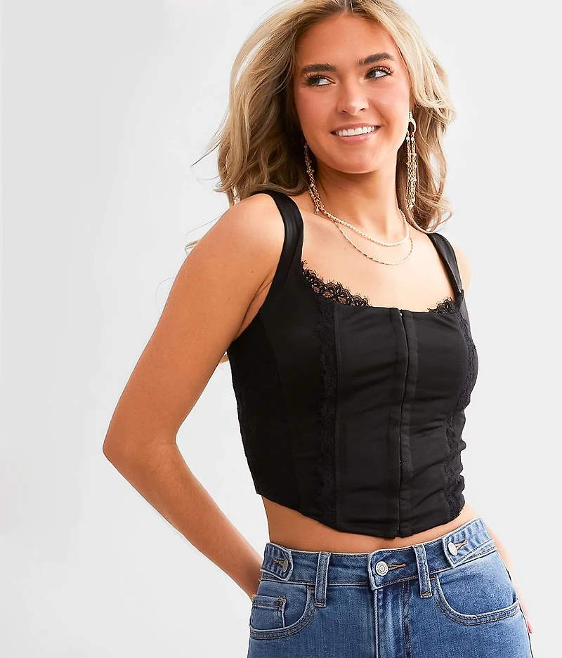 Corset Cropped Tank Top