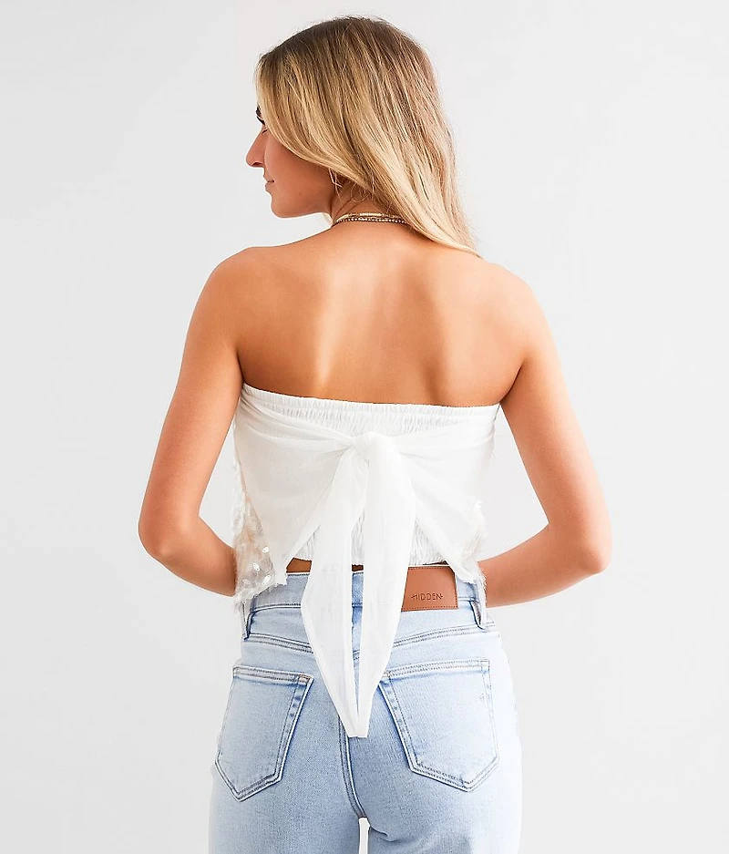 Sequin Hanky Tube Top