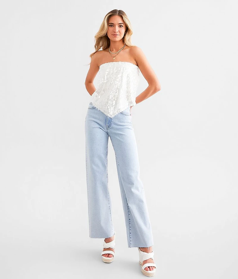 Sequin Hanky Tube Top