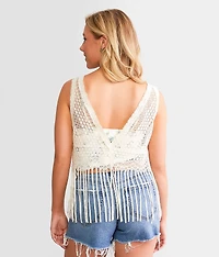 Lace Fringe Vest
