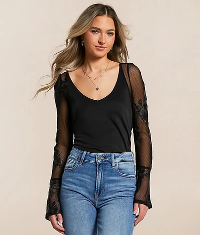 Pieced Lace Top