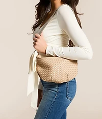 Ruched Top With Detachable Scarf