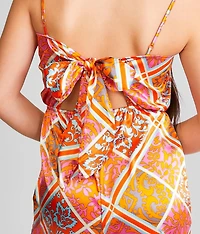 Patchworks Satin Jumpsuit