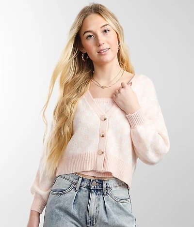Checkered 2 Piece Sweater Set