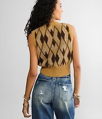 Printed Sweater Vest